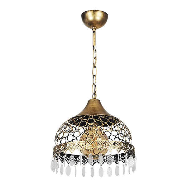 EBRULI PENDANT 1XE27 ANTIQUE GOLD