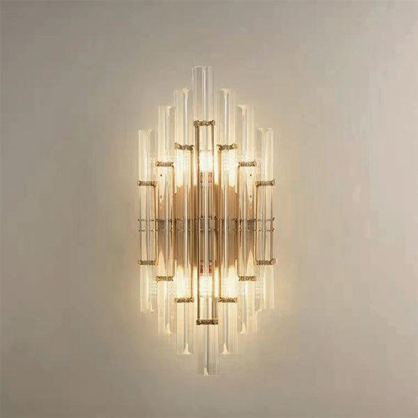 ELDER WALL LAMP 2XE14 GOLD/CRYSTALS