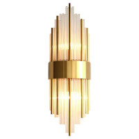 GILLIS WALL LAMP 2XE14 GOLD/CRYSTALS