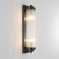 HARRIS WALL LAMP 2XE14 BLACK/CRYSTALS