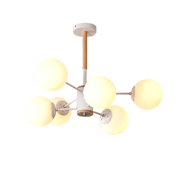 ISABEL CHANDELIER 6XE27 WHITE