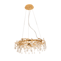 JOSEPH CHANDELIER 6XG9 GOLD/CRYSTALS