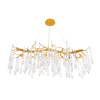 KAROL CHANDELIER 12XG9 GOLD/CRYSTALS