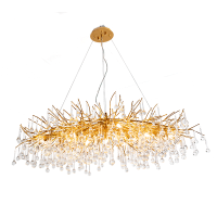 LOUIS CHANDELIER 13XG9 GOLD/CRYSTALS