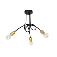 MYA CEILING LAMP 3XE27 BLACK/GOLD