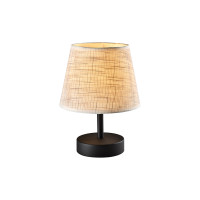 NICOLA TABLE LAMP 1XE27 BLACK/FLAX