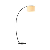 PAOLO FLOOR LAMP 1XE27 BLACK/WHITE