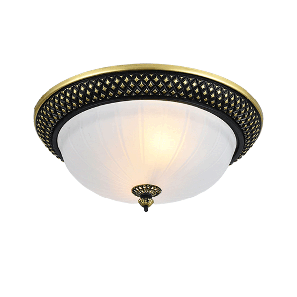 PETRA M CEILING LAMP 2XE27 380mm BLACK