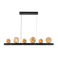 ROCK CHANDELIER 4X5W BLACK/AMBER