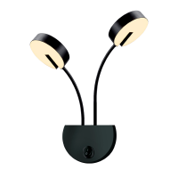 SENSO LED VÄGGLAMPA 17W 3000K MATTSVART