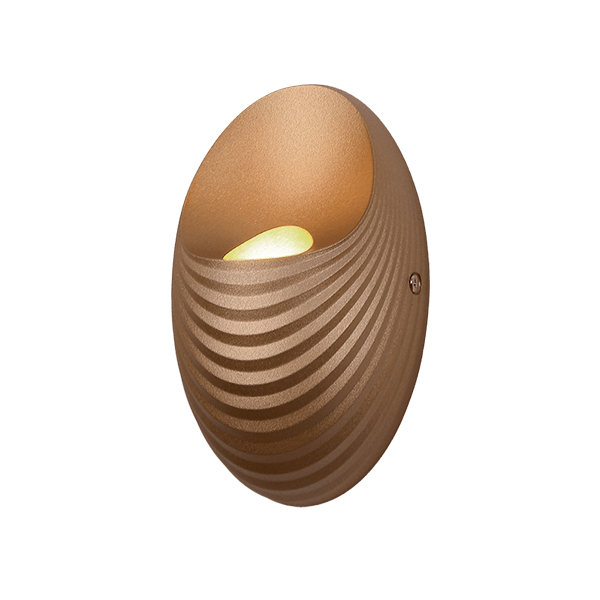 SHELL LED VÄGGLAMPA 5W/ 4000K GULD