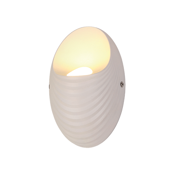 SHELL LED VÄGGLAMPA 5W/ 4000K VIT