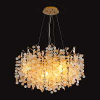 SMITH CHANDELIER 6XG9 GOLD/CRYSTALS