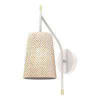 THERA VÄGGLAMPA 1XE14 VIT/KROM