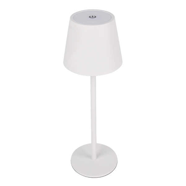 ZARA DIMMABLE TABLE LAMP 3W WITH BATTERY IP44, WHITE