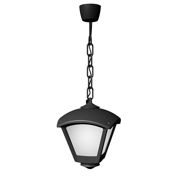 DARIO 250 GARDEN HANGING LAMP 1XE27 IP55 BLACK/CLEAR