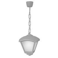 DARIO 250 GARDEN HANGING LAMP 1XE27 IP55 GREY/CLEAR