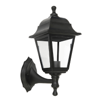 KEVIN LANTERN UPWARD 1XE27 BLACK IP44