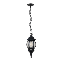 JAMES LANTERN HANGING 1XE27 BLACK IP44