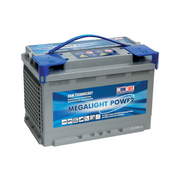 DJUPCYKELBATTERI AGM 75Ah 12V