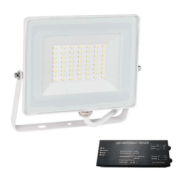 STELLAR HELIOS LED FASADBELYSNING 100W 4000K VIT+NÖDSTOPP