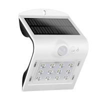 SOLAR LED VÄGGBELYSNING MED SENSOR 1,5W IP54