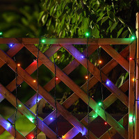 SOLAR LED STRING LIGHT 0.5W 25PCS. RGBY