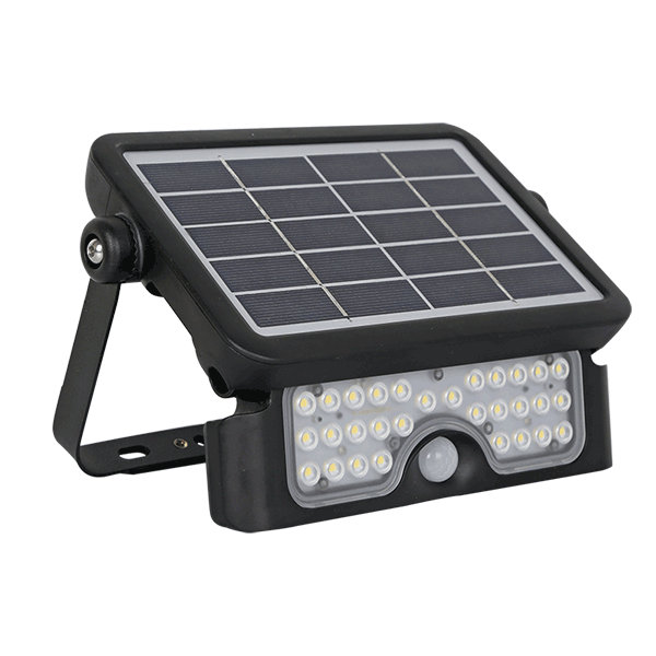 SOLAR LED FASADBELYSNING MED SENSOR 5W IP65