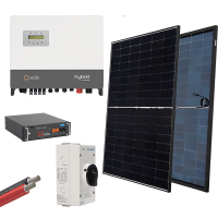 HYBR. SOLAR SYSTEM 3P/6kW 430W PANELS WITH BATT.                                                                                                                                                                                                               