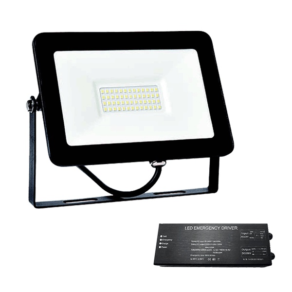 VEGA SLIM SMD LED FASADBELYSNING 100W 5500K+NÖDSTOPP