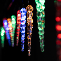 CHRISTMAS ICICLE LIGHT 10PCS RGB 2XАА IP44