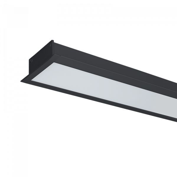 HÖG KRAFT LED PROFIL FÖRSÄNKT S48 40W 4000K SVART