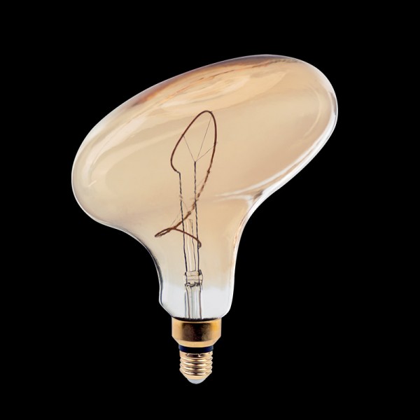 LED VINTAGE DIMBAR LAMPA UFO 4W E27 2000K GULD