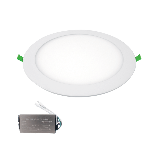 LED PANEL CIRKEL 7W 6500K IP65+NÖDSTOPP