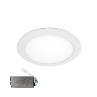 LED PANEL CIRKEL 10W 6500K IP65+NÖDSTOPP