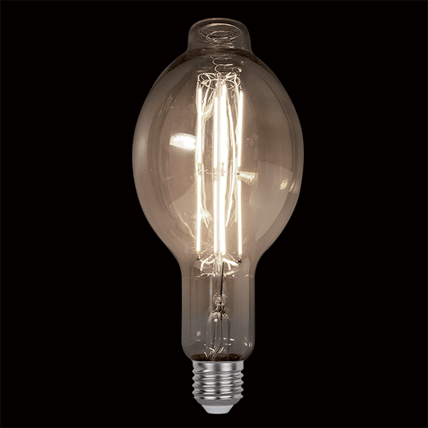 LED VINTAGE-LAMPA DIMBAR 8W E27 D120 2800-3200K RÖKFÄRGAD 