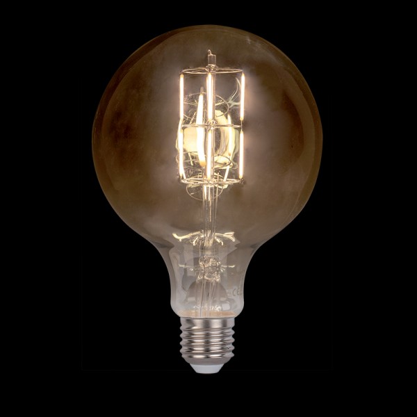 LED VINTAGE-LAMPA DIMBAR 8W E27 D150 2800-3200K GULDFÄRGAD 