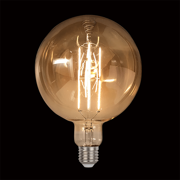 LED VINTAGE-LAMPA DIMBAR 8W E27 D200 2800-3200K GULDFÄRGAD 