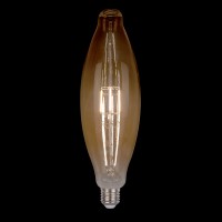 LED VINTAGE-LAMPA DIMBAR 8W E27 D125 2800-3200K GULDFÄRGAD 