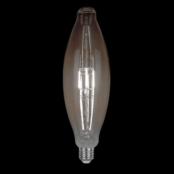 LED VINTAGE-LAMPA DIMBAR 8W E27 D125 2800-3200K RÖKFÄRGAD 