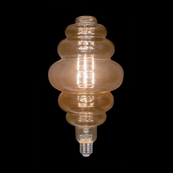 LED VINTAGE-LAMPA DIMBAR 8W E27 D130 2800-3200K GULDFÄRGAD 