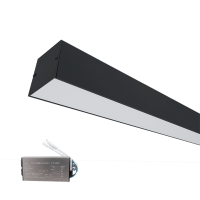 LED-PROFIL YTA S77 48W 4000K 1200mm SVART MED NÖDSTOPP