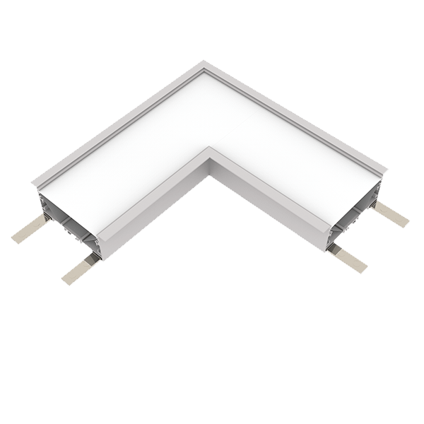 L-CONNECTOR FOR ELMARK PROFILE RECESSED 3000K WHITE