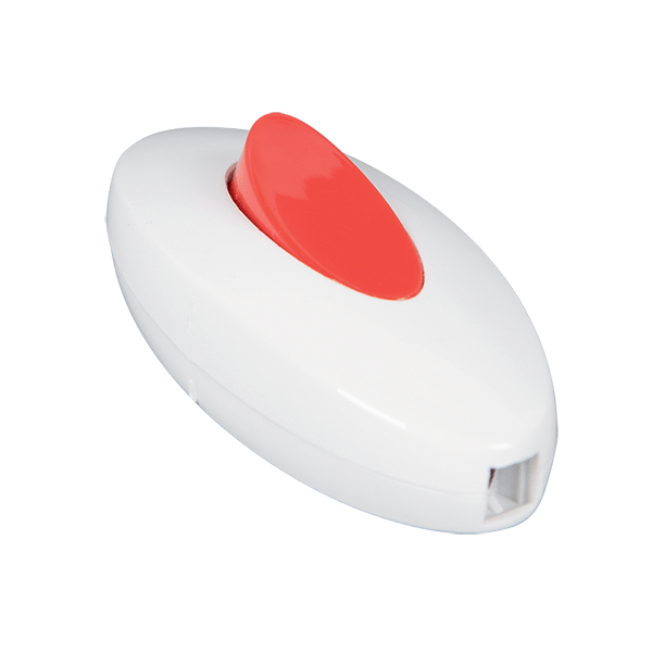 VIPPSTRÖMBRYTARE VIT/RÖD