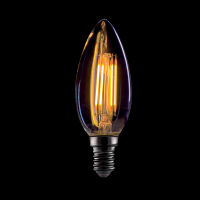 LED VINTAGE-LAMPA DIMBAR C37-4W E14 2800-3200K,GULD