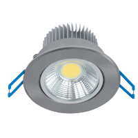 LSLCOB LED STRÅLKASTARE DOWNLIGHT 7W 2700K-3000K 230V SATIN NICKEL