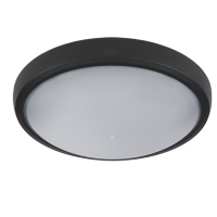 LED-LAMPA OVAL BRLED 12W SVART IP54