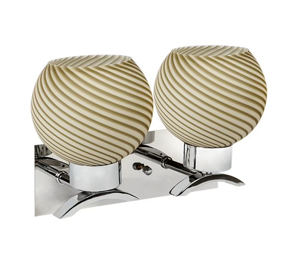 ESLO 4092 VÄGGLAMPA 2XE27 BRUN