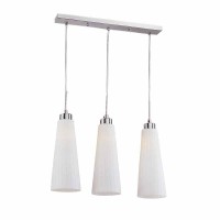 KAREN CHANDELIER 3XE27 L500mm SATIN NICKEL