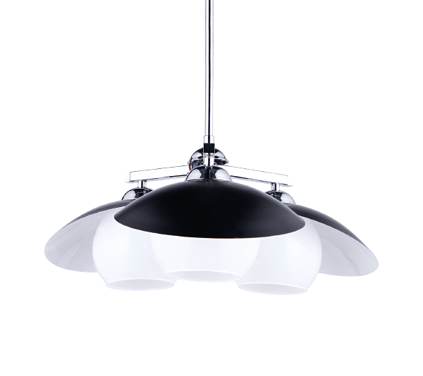 SENTOR 6633 LJUSKRONA 3XE27 SVART